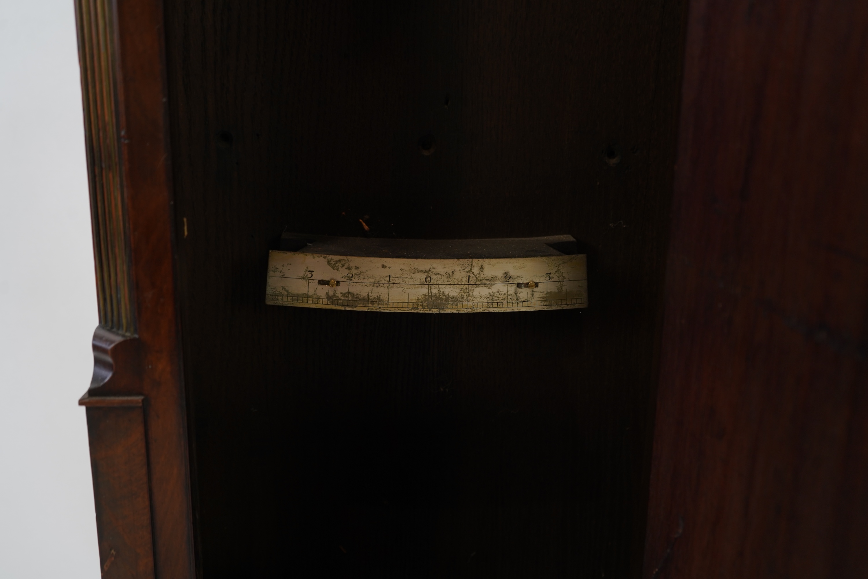 A George III mahogany and brass mounted longcase regulator by S & C Joyce, Lombard Street, London